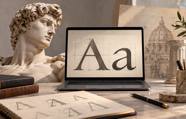 É possível usar a fonte Michelangelus da Microsoft em uma logomarca profissional?